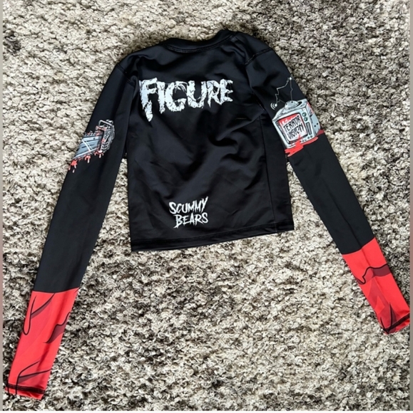 Scummy Bears Figure T.G.I.F. horror queen athleisure stretch top! - Picture 7 of 10